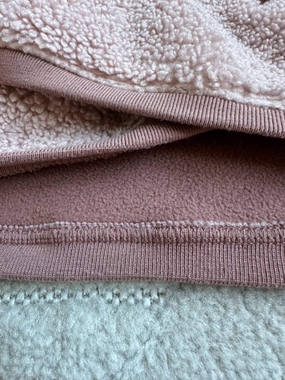 JOY LAB Women’s XL Blush Pink Sherpa Fleece Full Zip Teddy Jacket Cozy - Picture 13 of 13